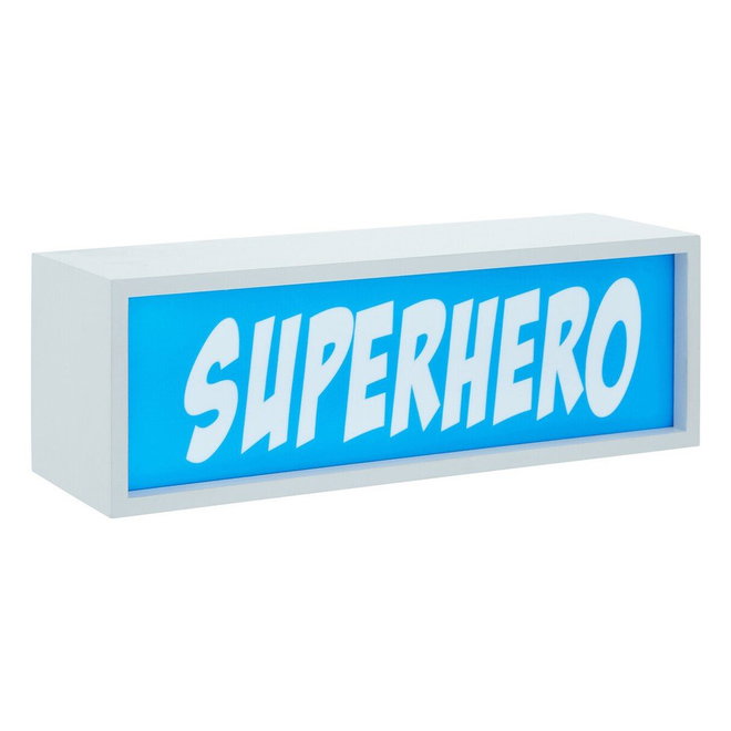 Modrá světelná dekorace na baterky Superhero – Premier Housewares