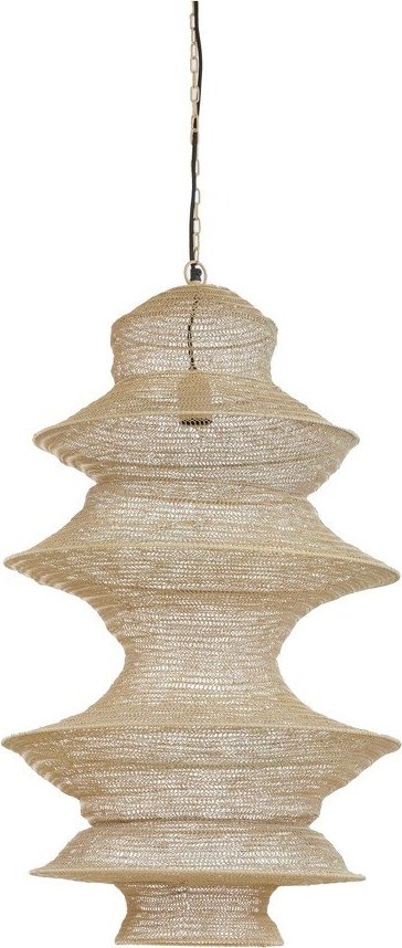 Béžové kovové závěsné svítidlo Nakisha – Light & Living