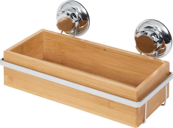 Bambusový držák na koupelnové doplňky Compactor Spa