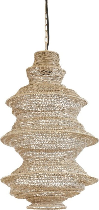 Béžové kovové závěsné svítidlo Nakisha – Light & Living