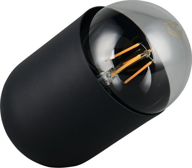 Černá kovová stolní lampa (výška 13,5 cm) Nara – Reality