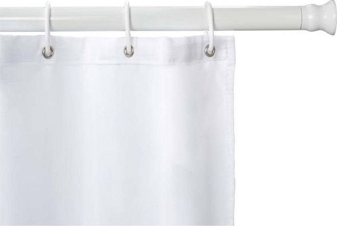 Bílá tyč na sprchový závěs 110 - 185 cm – Wenko