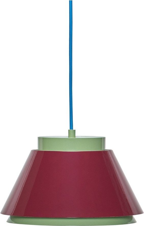Červené/zelené kovové závěsné svítidlo ø 25 cm Remi – Hübsch