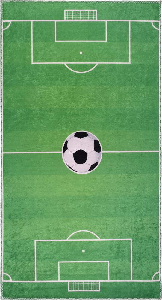 Zelený pratelný dětský hrací koberec 100x160 cm Soccer Time – Vitaus