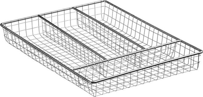 Kovový příborník do zásuvky ve stříbrné barvě 22 x 31 cm Esme – Premier Housewares