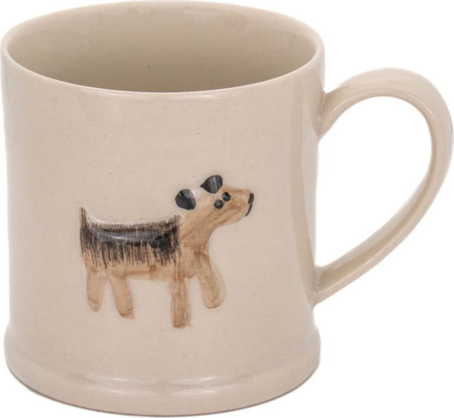Béžový keramický hrnek 225 ml Dog – Sass & Belle