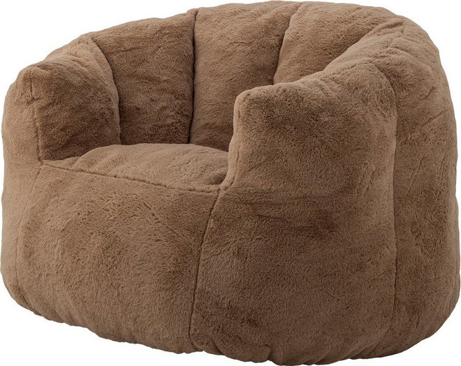 Hnědý dětský sedací vak z umělé kožešiny Kari – Bloomingville Mini