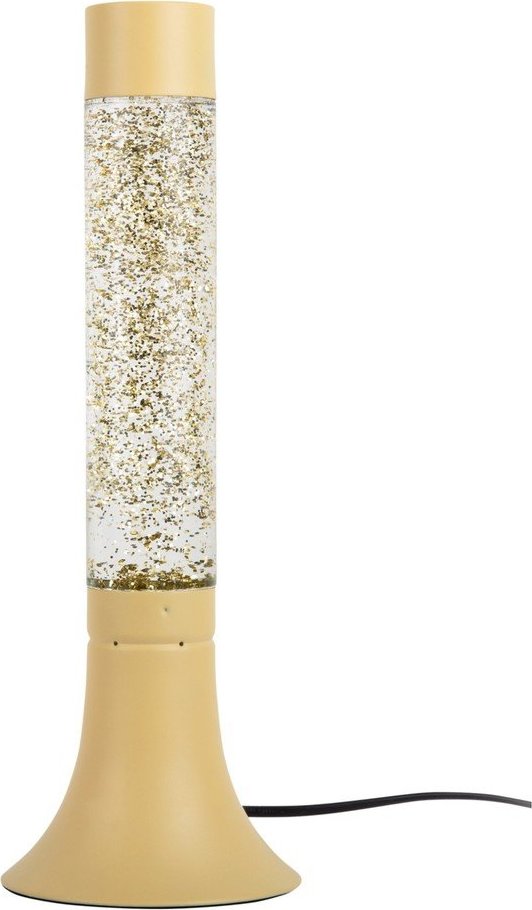 Světle žlutá stolní lampa se skleněným stínidlem (výška 37,5 cm) Astro Glittler – Leitmotiv