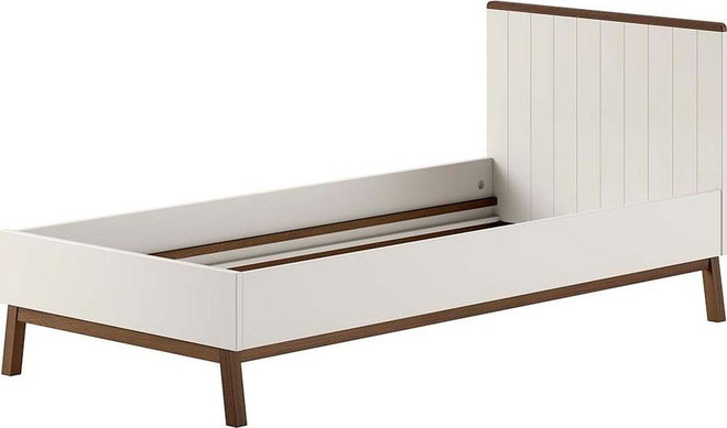 Béžová dětská postel z borovicového dřeva bez roštu 90x200 cm Sezane – Vipack