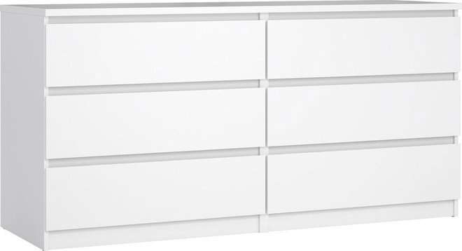 Bílá komoda 154x76x50 cm Naia – Tvilum