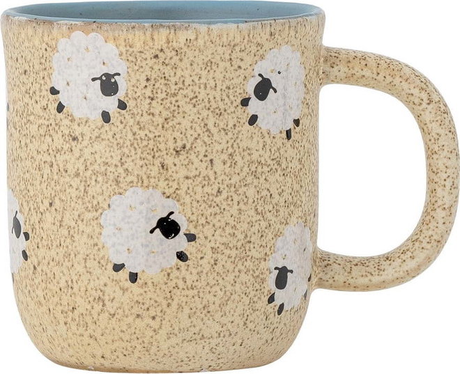 Béžový dětský hrnek z kameniny 170 ml Dolly – Bloomingville Mini