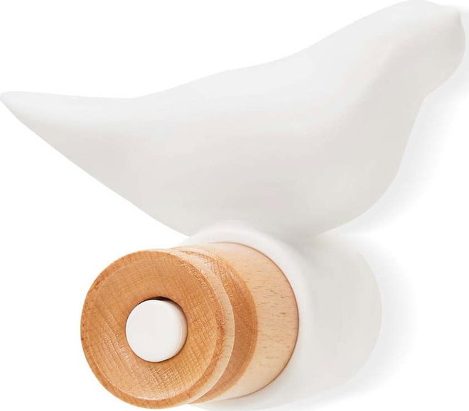 Bílý nástěnný háček Bonami Essentials Bird