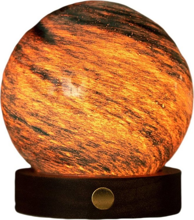 Tmavě hnědá/v tmavě přírodní barvě světelná dekorace na USB ø 8 cm Stellar Ocean – Gingko