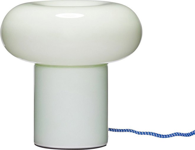 Světle zelená skleněná stolní lampa (výška 22 cm) Hues – Hübsch