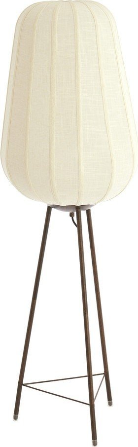Bílá stojací lampa s textilním stínidlem (výška 133 cm) Bibury – Light & Living