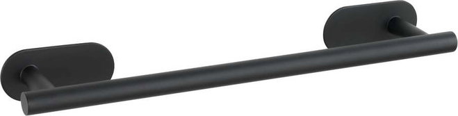 Černý matný nástěnný držák na ručníky z nerezové oceli Wenko Orea Turbo-Loc®