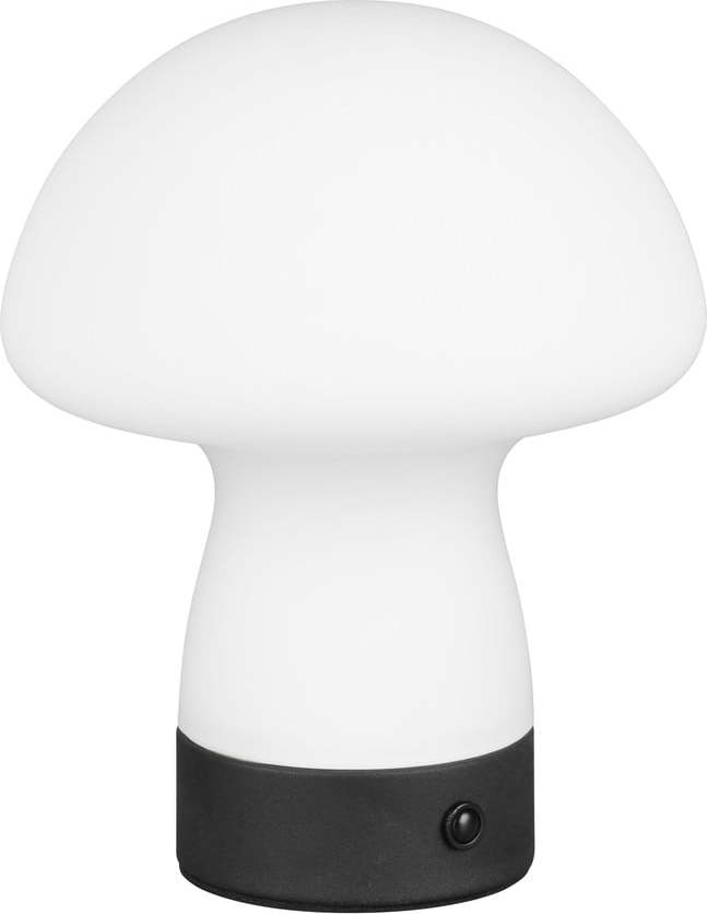Matně bílá LED stolní lampa se skleněným stínidlem (výška 18 cm) Dooley – Reality