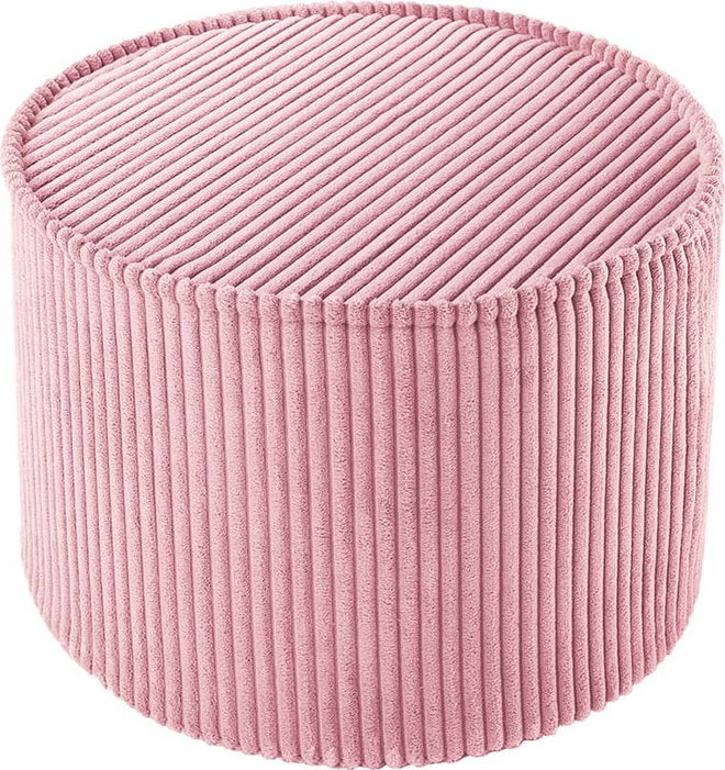 Růžový manšestrový dětský puf – Wigiwama