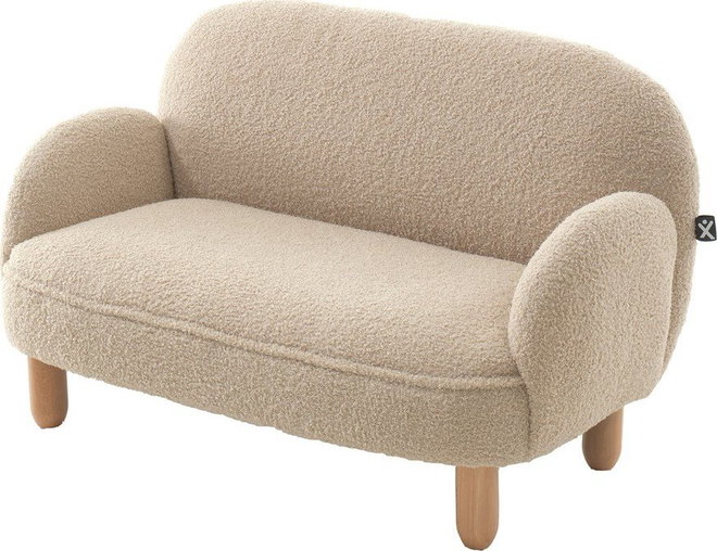 Béžová dětská pohovka z textilie bouclé 89 cm Rocky – Vipack