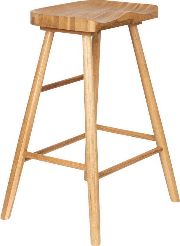 Barová stolička z dubového dřeva v přírodní barvě (výška sedáku 65,5 cm) Vander – White Label
