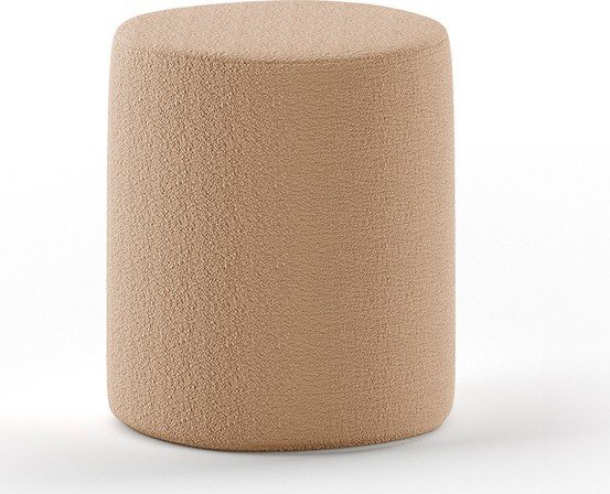 Hnědý dětský puf z textilie bouclé Forrest – Vipack