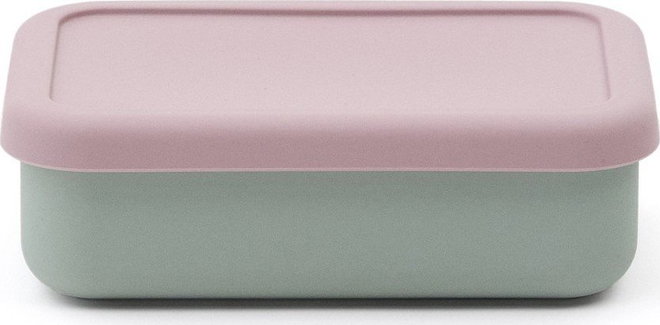 Růžový/tyrkysový silikonový dětský svačinový box Lili – Kave Home