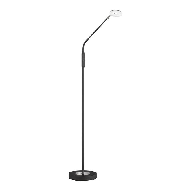 Černá LED stmívatelná stojací lampa (výška 150 cm) Dent – Fischer & Honsel