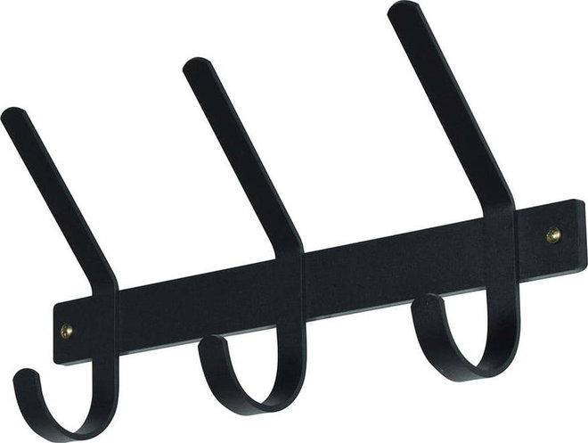 Černý kovový nástěnný věšák 40 cm Dexter – Spinder Design