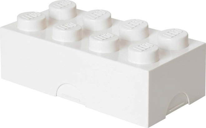 Bílý plastový dětský úložný box 20x10x7 cm – LEGO®