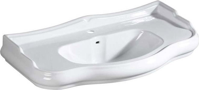 Bílé keramické umyvadlo 100x54,5 cm Retro – Sapho