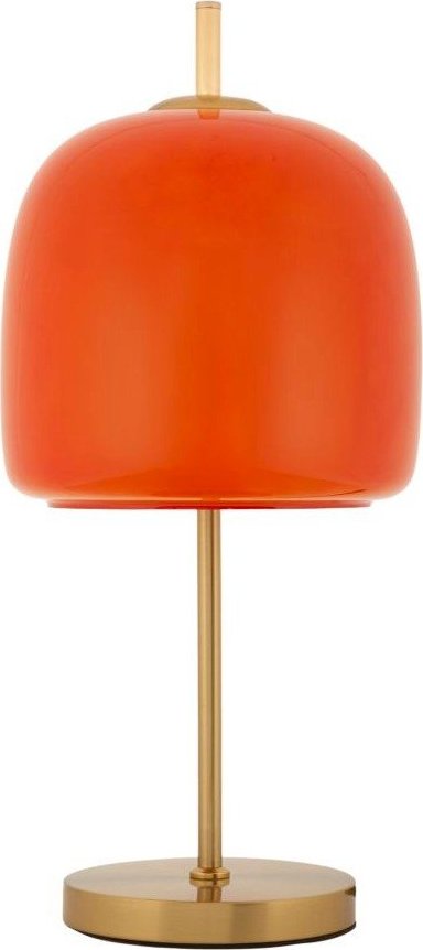 Oranžová/ve zlaté barvě kovová stolní lampa se skleněným stínidlem (výška 53 cm) Oldy – Mauro Ferretti