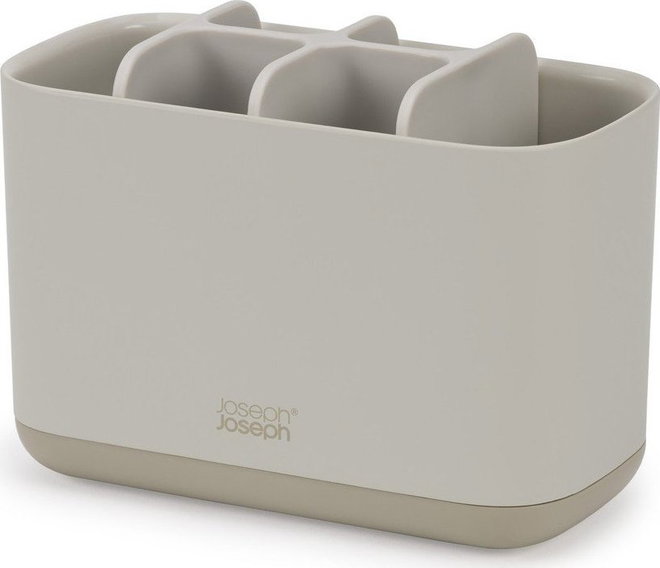 Béžový plastový stojan na zubní kartáčky EasyStore – Joseph Joseph