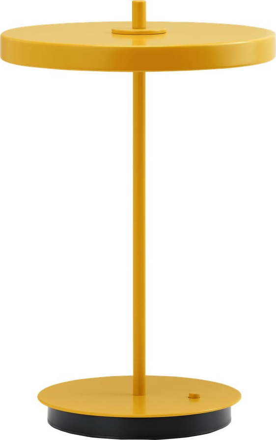 Žlutá kovová LED stolní lampa s kovovým stínidlem (výška 31 cm) Asteria Move – UMAGE