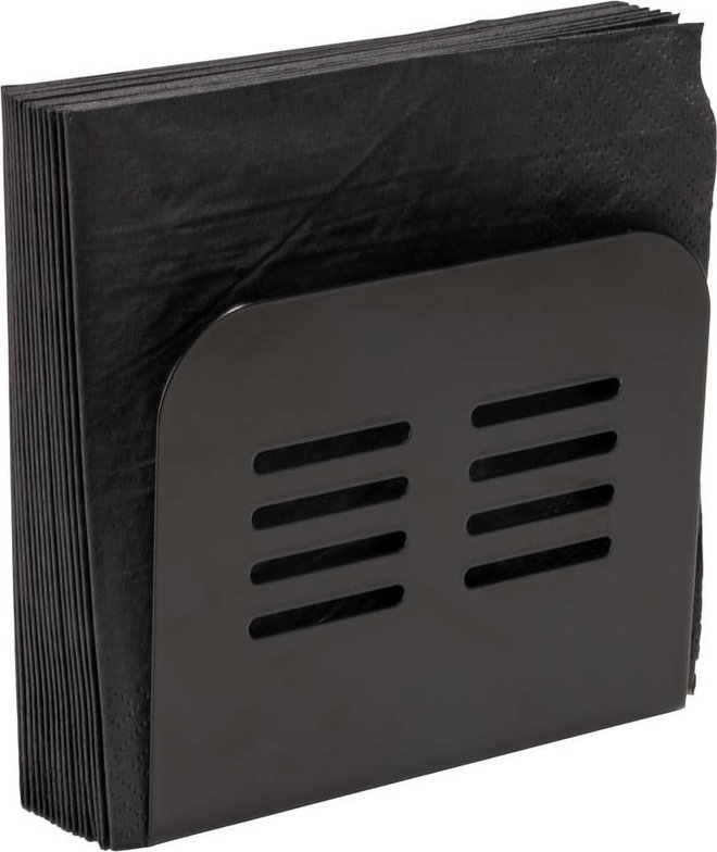 Černý držák na ubrousky Wenko Black Outdoor Kitchen Baco