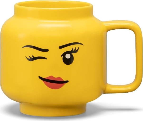 Žlutý keramický dětský hrnek 530 ml Head – LEGO®