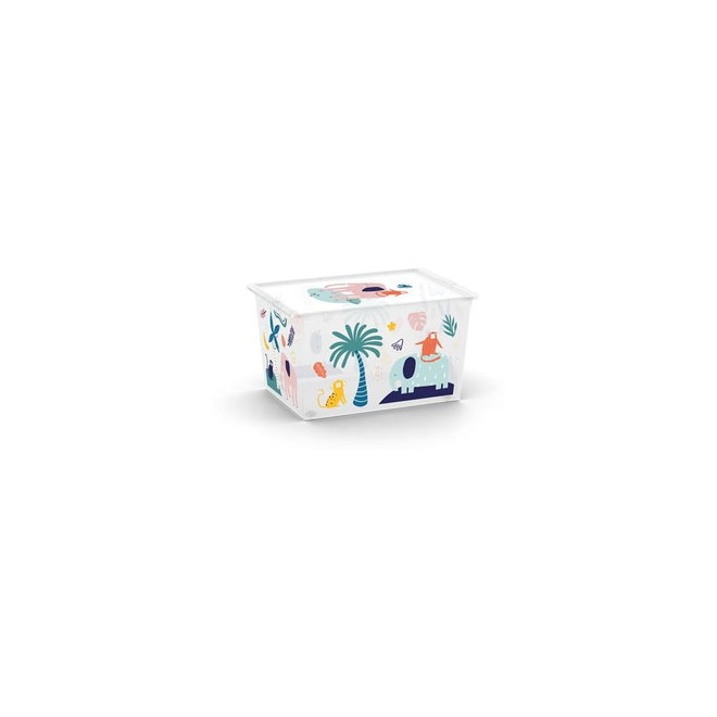 Bílý plastový dětský úložný box 55x39x31 cm C Box Style – KIS