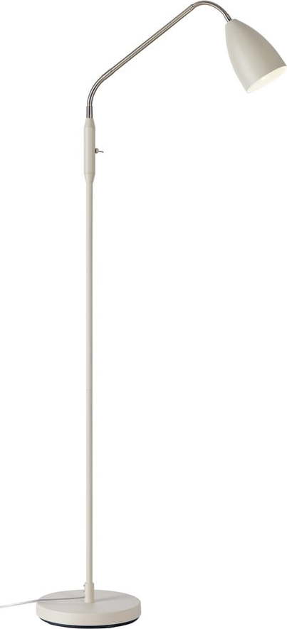 Béžová LED stmívatelná stojací lampa s kovovým stínidlem (výška 140 cm) Patro – Markslöjd