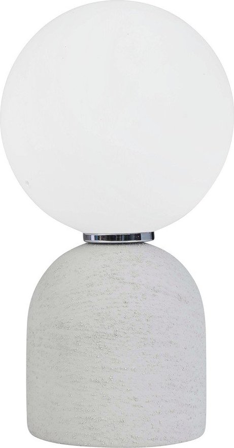 Šedá keramická stolní lampa se skleněným stínidlem (výška 22 cm) Jael – Yes Everyday