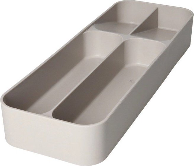 Šedý plastový příborník do zásuvky 13,5 x 39 cm – Brandani