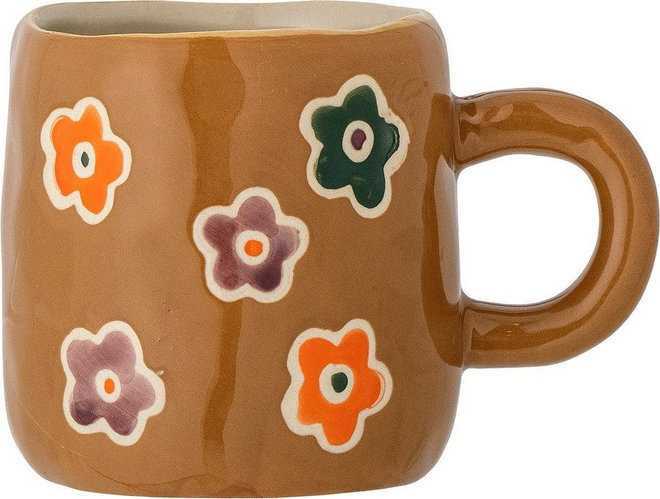 Hnědý dětský hrnek z kameniny 130 ml Addy – Bloomingville Mini