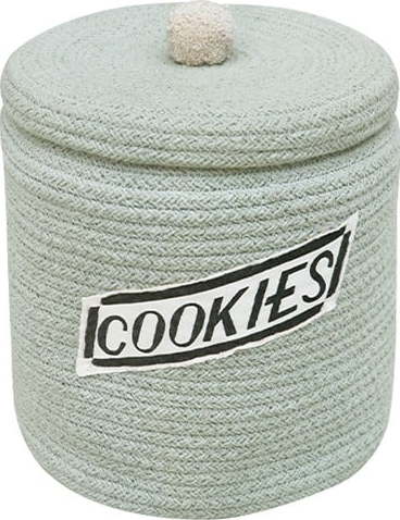 Světle modrý látkový dětský koš na hračky ø 20x26 cm Cookie Jar – Lorena Canals