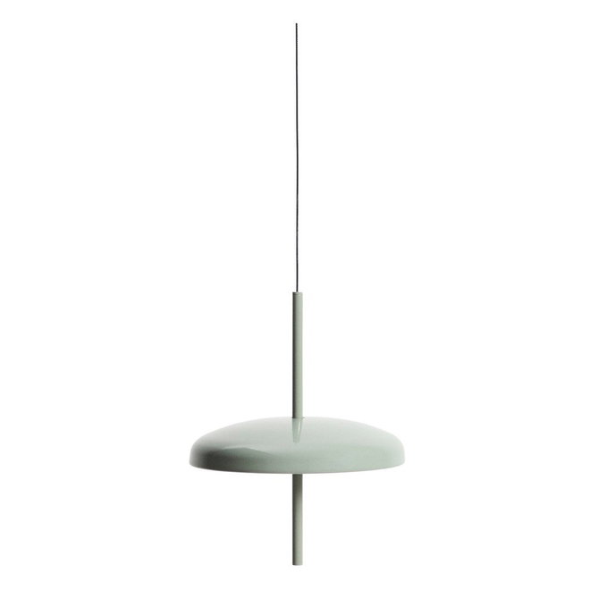 Světle zelené LED stmívatelné závěsné svítidlo s kovovým stínidlem Porte – Kave Home