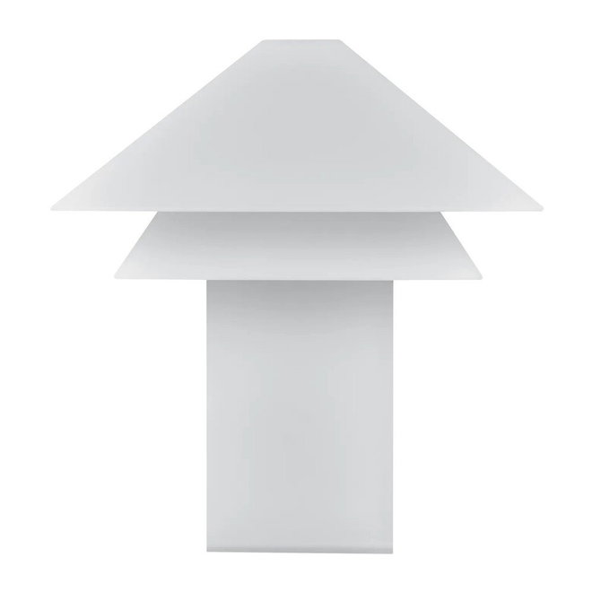 Bílá LED stmívatelná stolní lampa s kovovým stínidlem (výška 33,5 cm) Sanaka – Blomus