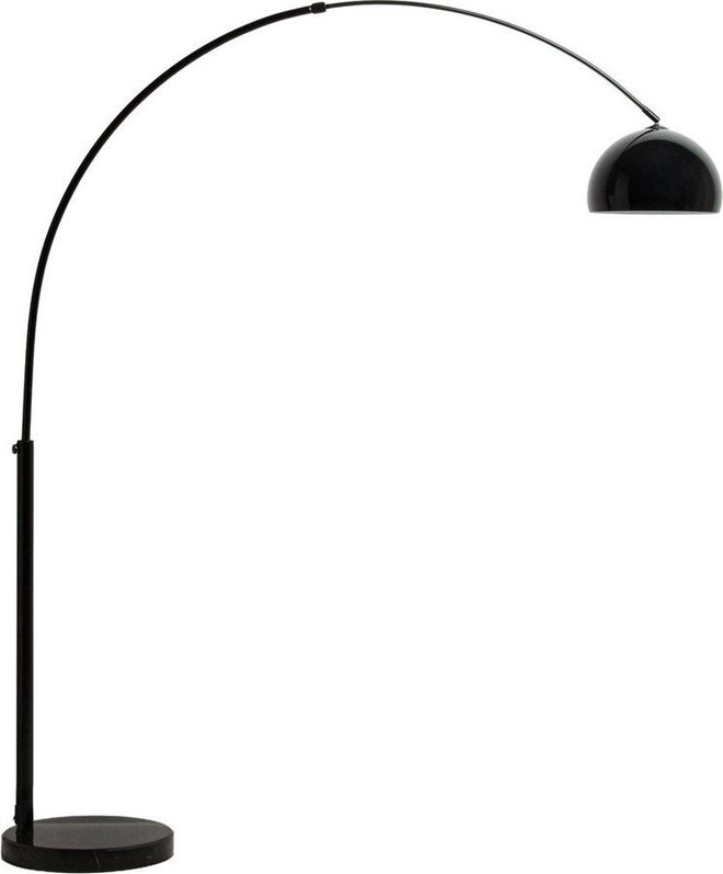 Černá stojací lampa s kovovým stínidlem (výška 160 cm) Madali – Kave Home