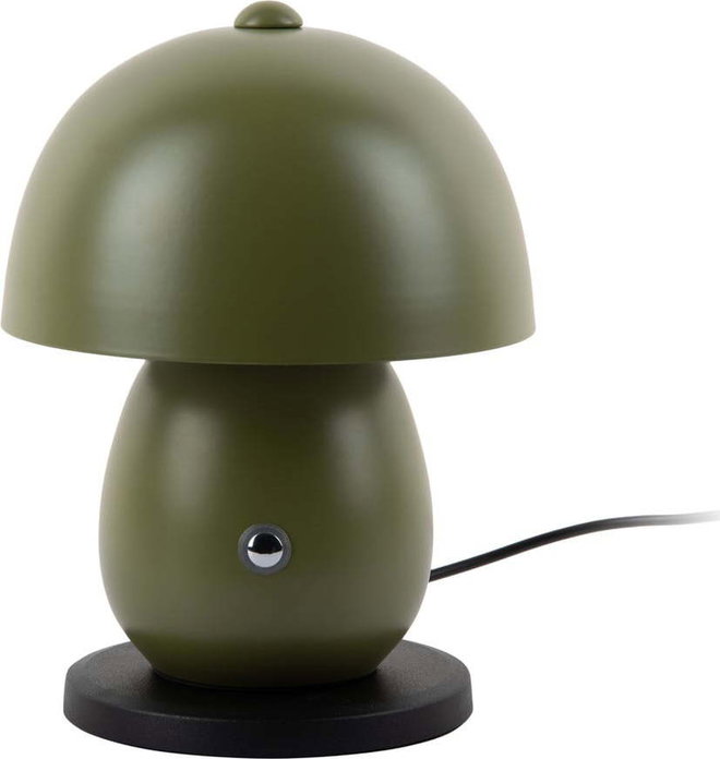 Tmavě zelená LED stolní lampa s kovovým stínidlem (výška 18 cm) Mono LED – Leitmotiv