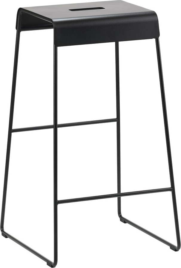 Černá kovová barová stolička A-Stool – Zone