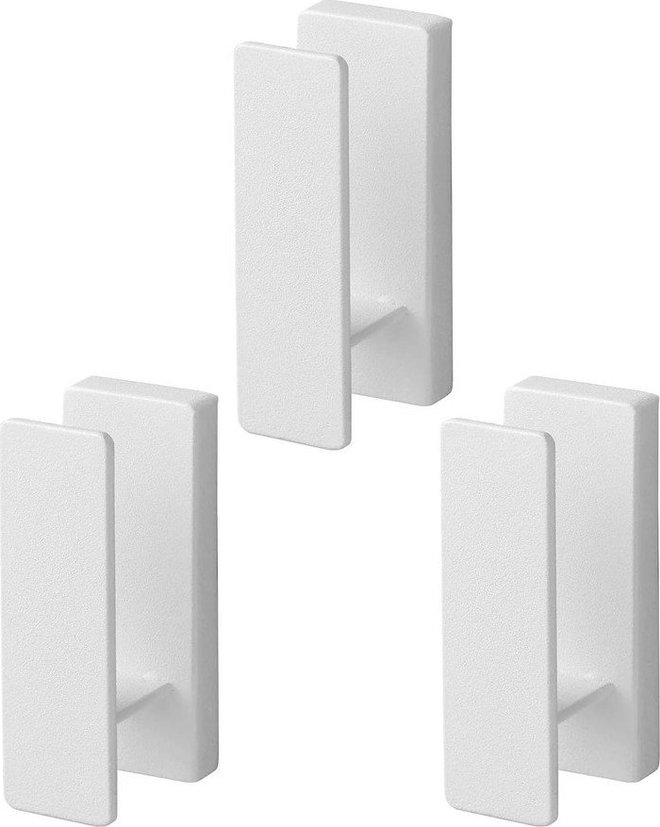 Bílé nástěnné kovové háčky v sadě 3 ks Tower – YAMAZAKI