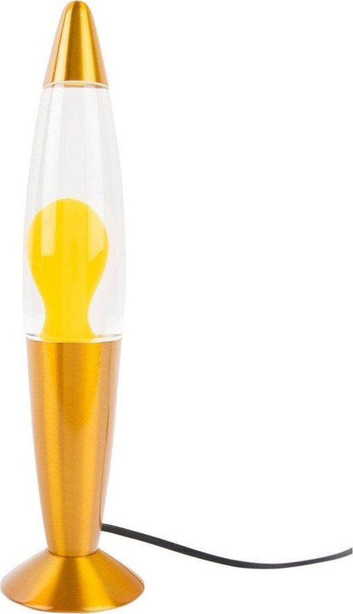 Žlutá skleněná lávová lampa (výška 35,5 cm) Funky Rocket Lava – Leitmotiv