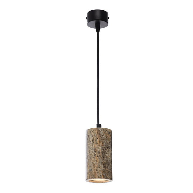 Šedé závěsné svítidlo s kamenným stínidlem ø 6,5 cm Selma – Opviq lights