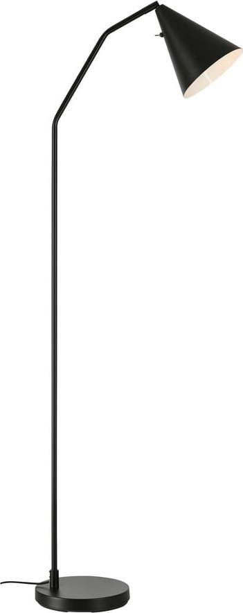 Černá LED stmívatelná stojací lampa s kovovým stínidlem (výška 144 cm) Funil – Markslöjd